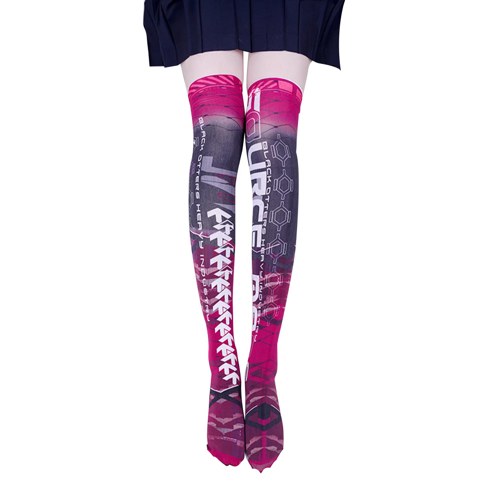 Knee High Sock Women - Meias de Anime, Jogo, Robô, IA,