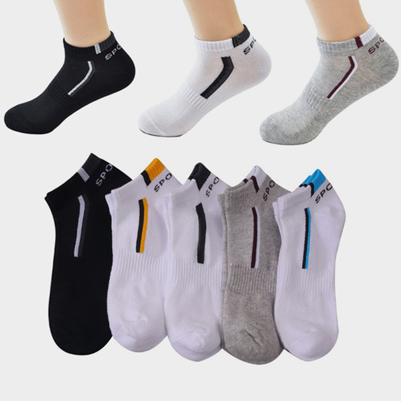 Ankle Sock Low Cut - 2 Pares/Lote Meias Masculinas de Alta