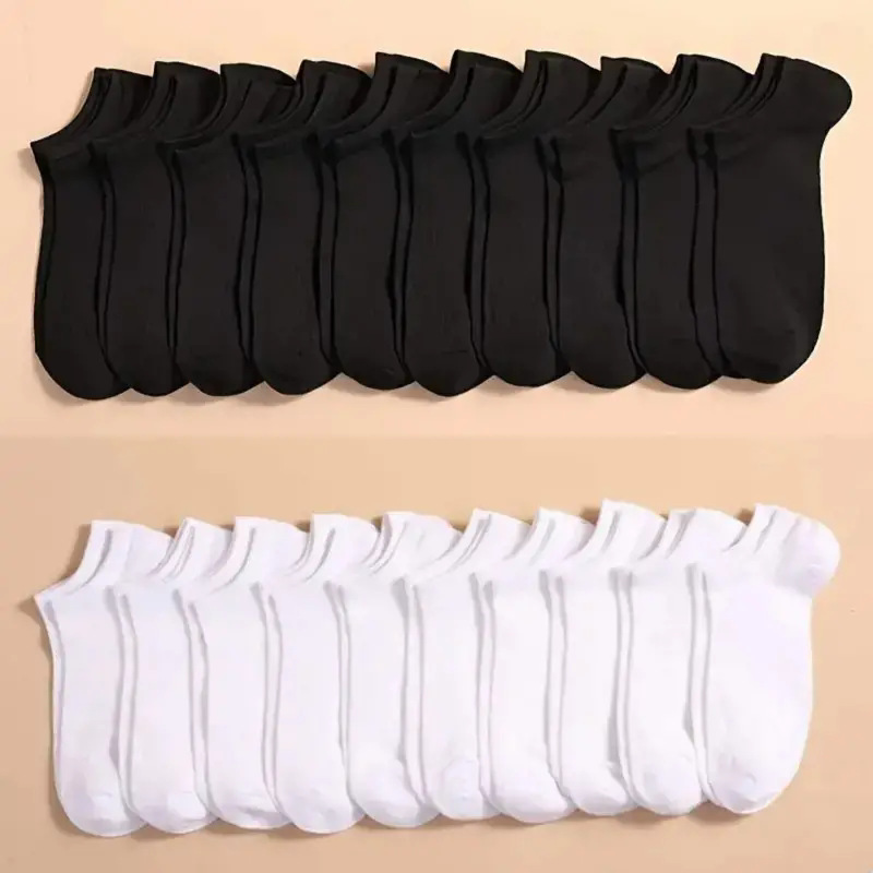 10 Pares de Meias Invisíveis P - Ankle Sock Low Cut avaliação e preço