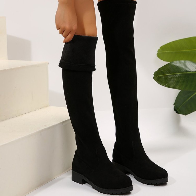 Botas femininas acima do joelh - Knee High Sock Women avaliação e preço