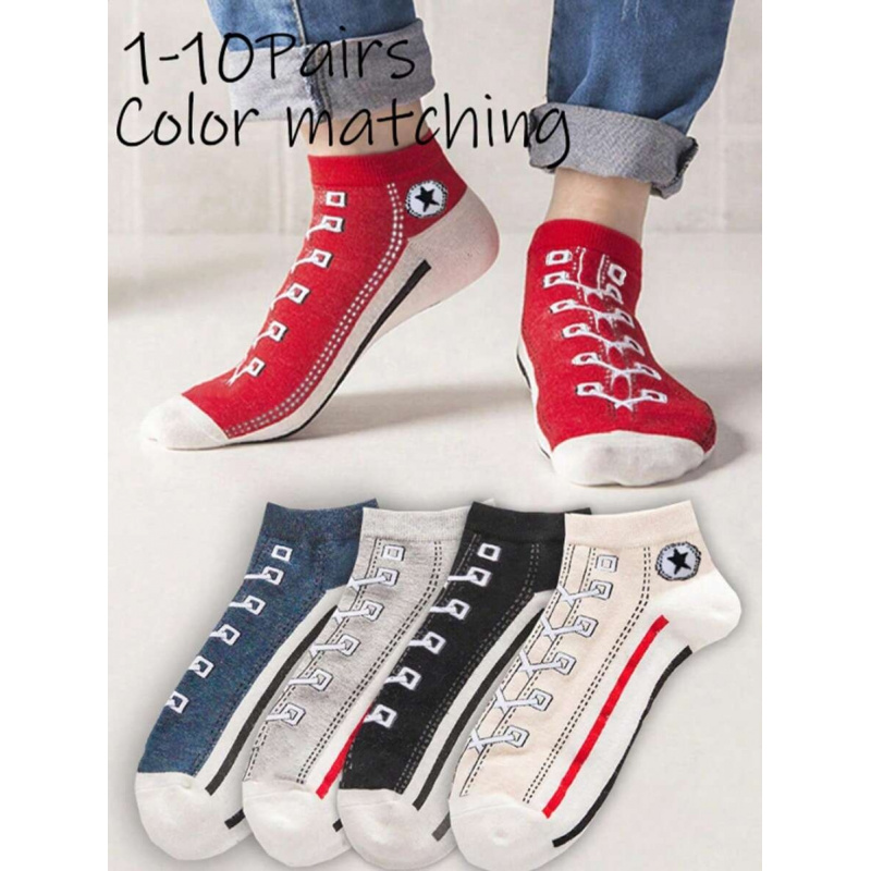 5/10 Pares de Meias de Tornoze - Ankle Sock Low Cut avaliação e preço