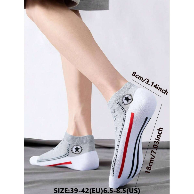 5/10 Pares de Meias de Tornoze - Ankle Sock Low Cut avaliação e preço