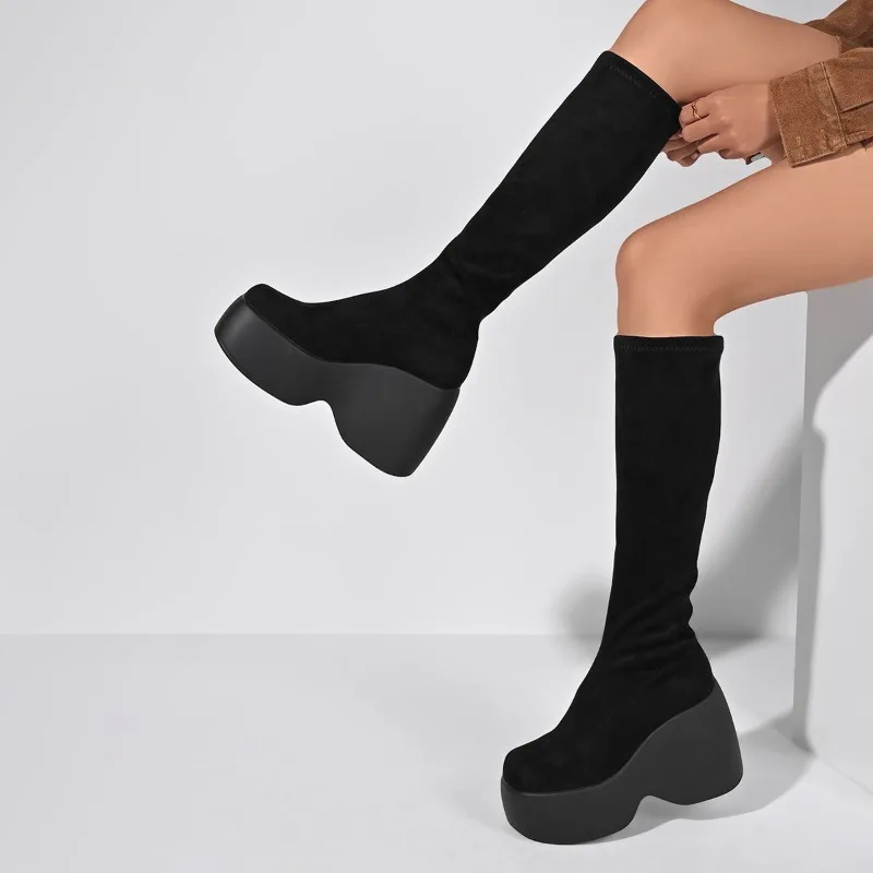 Inverno novo magro plus size m - Knee High Sock Women avaliação e preço
